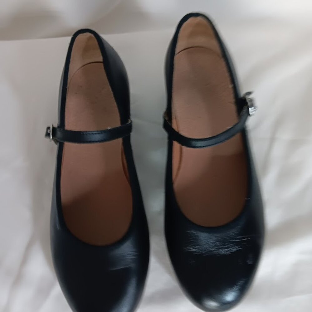 Bloch Women’s Size 6 #2T 3H Leather Mary Jane Techno Tap Dance Shoes‎ Black